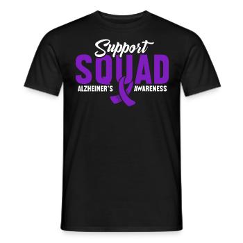 Alzheimer Awareness Squad - Männer T-Shirt - Schwarz - Vorne - AI Model Male 178 light (178cm)