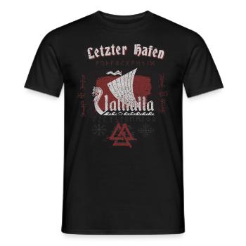 Wikinger - Odin Thor Walhalla Krieger Geschenk - Männer T-Shirt - Schwarz - Vorne - AI Model Male 178 light (178cm)