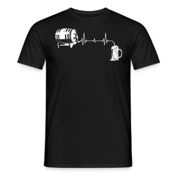 Bierliebhaber, Biertrinker, Brauerin, Bierbrauer - Männer T-Shirt - Schwarz - Vorne - AI Model Male 178 light (178cm)