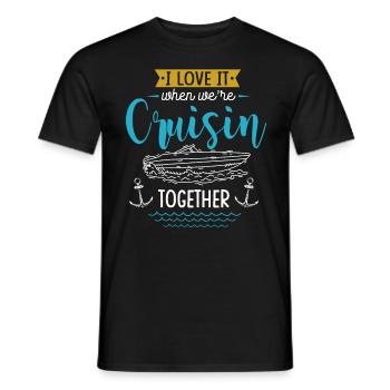 J’adore quand nous étions en croisade ensemble - T-shirt homme - noir - Devant - AI Model Male 178 light (178cm)