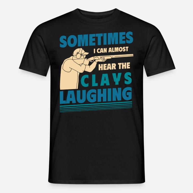 Fallenschießen, Lehm - Männer T-Shirt - Schwarz