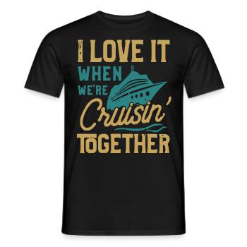 J’adore quand nous étions en croisade ensemble - T-shirt homme - noir - Devant - AI Model Male 178 light (178cm)