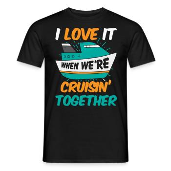 J’adore quand nous étions en croisade ensemble - T-shirt homme - noir - Devant - AI Model Male 178 light (178cm)