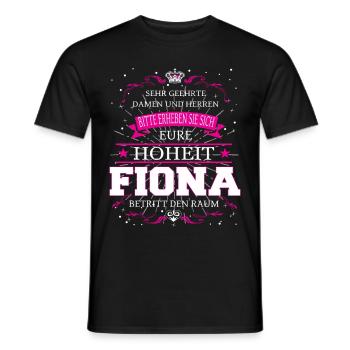 Eure Hoheit Fiona betritt den Raum - Männer T-Shirt - Schwarz - Vorne - AI Model Male 178 light (178cm)