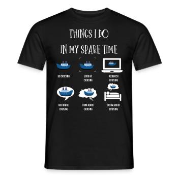 Cruise lovers, family cruise - Men's T-Shirt - black - Front - AI Model Male 178 light (178cm)