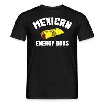 Mexikanische Energiebars, Mexikanische Tamales - Männer T-Shirt - Schwarz - Vorne - AI Model Male 178 light (178cm)
