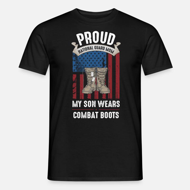 Stolze Nationalgarde Mutter - Männer T-Shirt - Schwarz
