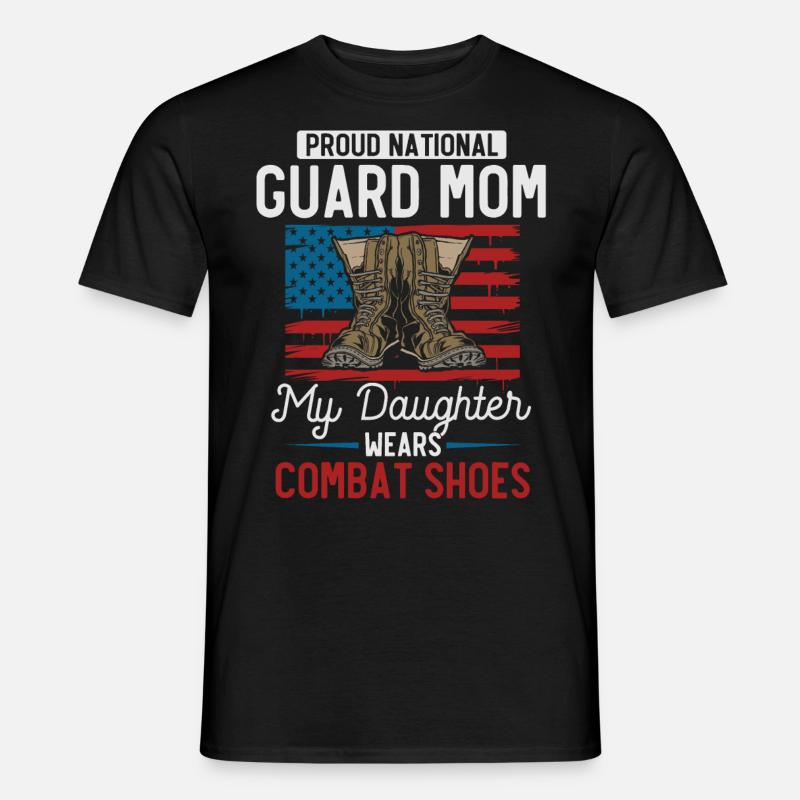 Stolze Nationalgarde Mutter - Männer T-Shirt - Schwarz