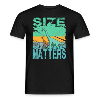 Brachiosaurus Dinosaurier Giraffe Elefant Mensch - Männer T-Shirt - Schwarz - Vorne - AI Model Male 178 light (178cm)