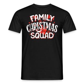 Weihnachtsfeier Der Familie, Weihnachtsfeier - Männer T-Shirt - Schwarz - Vorne - AI Model Male 178 light (178cm)
