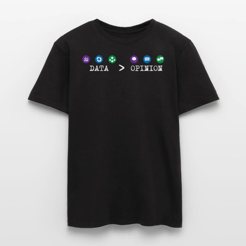 Big Data, Data Analyst, Data Bigger than Opinion T-shirt homme