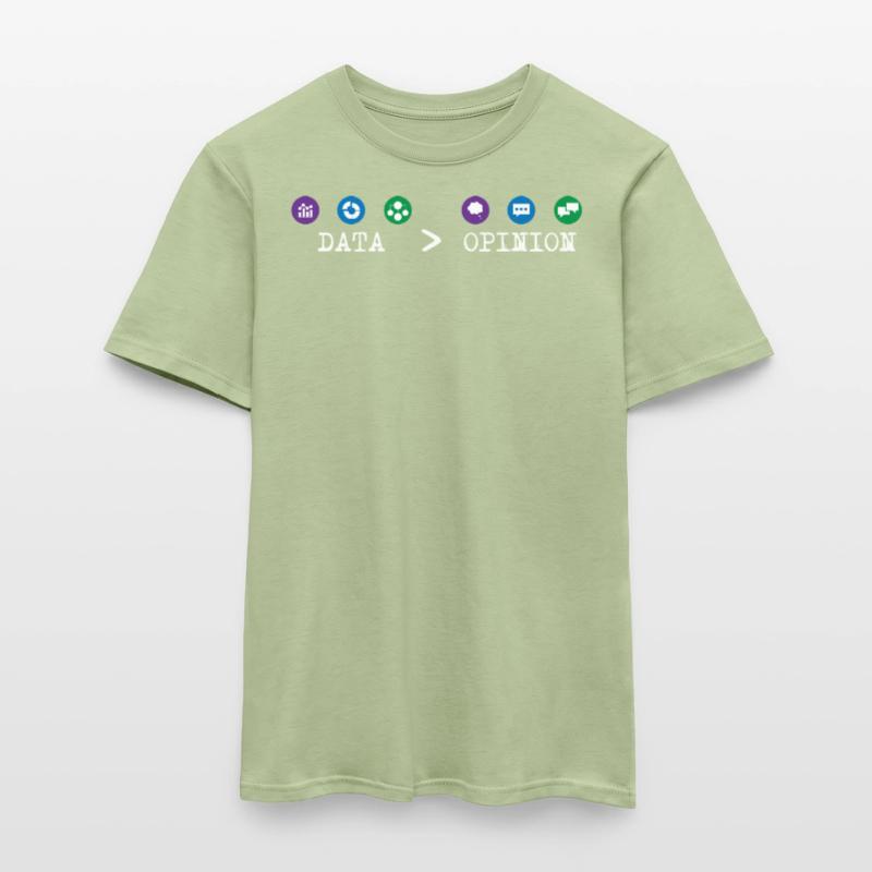 Big Data, Data Analyst, Data Bigger than Opinion T-shirt homme