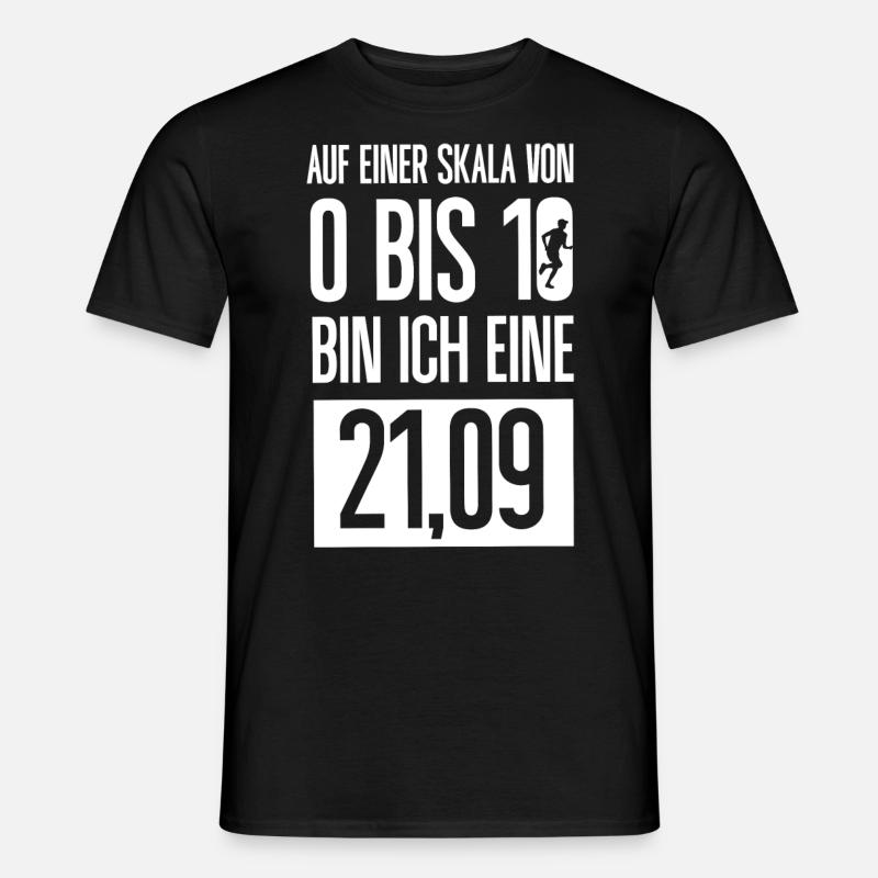 Half Marathon, Marathon, Runner - Men's T-Shirt - black
