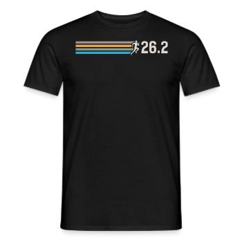 Half Marathon, Marathon, Runner - Men's T-Shirt - black - Front - AI Model Male 178 light (178cm)