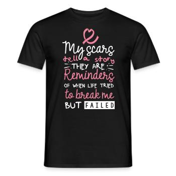 Sensibilisation au cancer du sein - T-shirt homme - noir - Devant - AI Model Male 178 light (178cm)