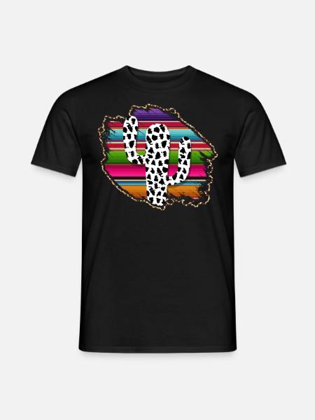 Westliche Kuhkaktus - Männer T-Shirt - Schwarz