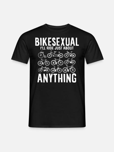 Bikesexual, Bicycle, Cycling - Men's T-Shirt - black