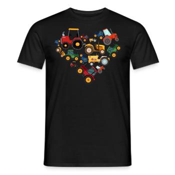 tracteurs, tracteur, amateur de tracteurs, agriculteur - T-shirt homme - noir - Devant - AI Model Male 178 light (178cm)