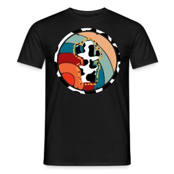 Westliche Kuhkaktus - Männer T-Shirt - Schwarz - Vorne - AI Model Male 178 light (178cm)