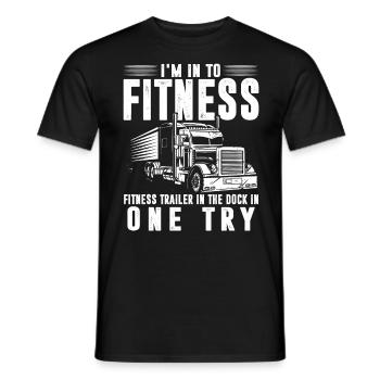 LKW -Fahrer, Trucker, Fahrwagen Fahren - Männer T-Shirt - Schwarz - Vorne - AI Model Male 178 light (178cm)