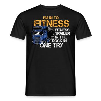 LKW -Fahrer, Trucker, Fahrwagen Fahren - Männer T-Shirt - Schwarz - Vorne - AI Model Male 178 light (178cm)