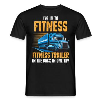 LKW -Fahrer, Trucker, Fahrwagen Fahren - Männer T-Shirt - Schwarz - Vorne - AI Model Male 178 light (178cm)