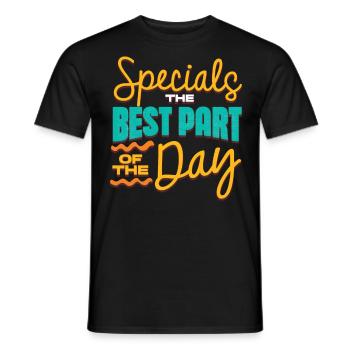 Specials Der Beste Teil Des Tages, Special Ed - Männer T-Shirt - Schwarz - Vorne - AI Model Male 178 light (178cm)