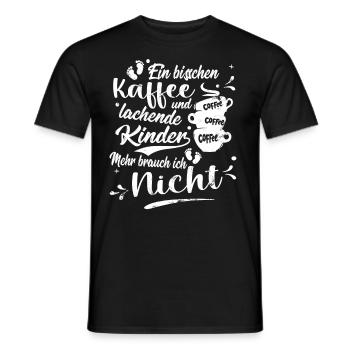 Kinderkrankenschwester brauch Kaffee und Kinder - Männer T-Shirt - Schwarz - Vorne - AI Model Male 178 light (178cm)