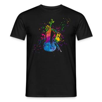 Violoniste, Violon, Jouer du violon - T-shirt homme - noir - Devant - AI Model Male 178 light (178cm)