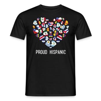 Proud Hispanic - Men's T-Shirt - black - Front - AI Model Male 178 light (178cm)