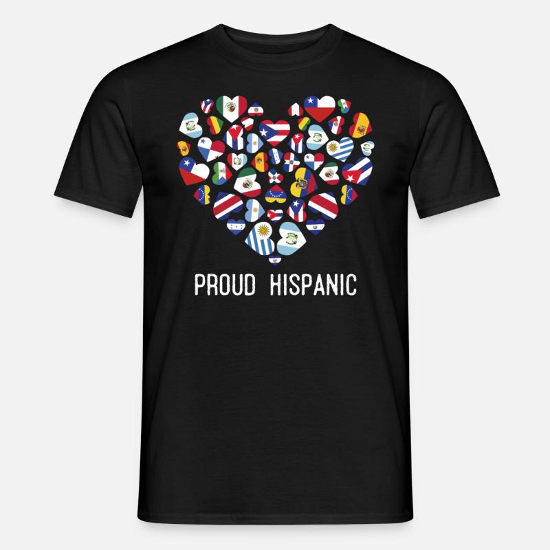 Stolzer Hispanic - Männer T-Shirt - Schwarz