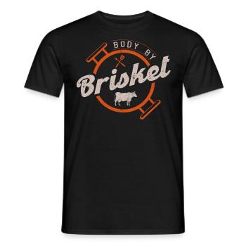 Smokoligist, BBQ, Grill, - Men's T-Shirt - black - Front - AI Model Male 178 light (178cm)