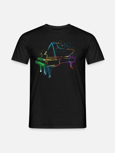 Piano, Pianist - Men's T-Shirt - black