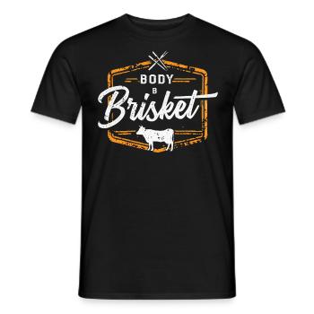 Smokoligist, BBQ, Grill, - Men's T-Shirt - black - Front - AI Model Male 178 light (178cm)