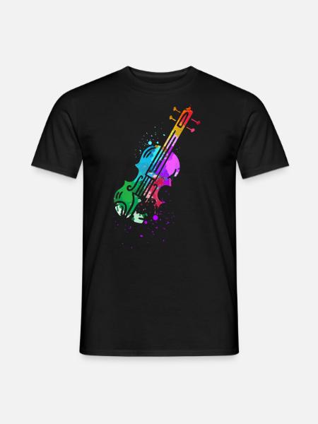 Violinist, Violin, Playing the violin - Men's T-Shirt - black