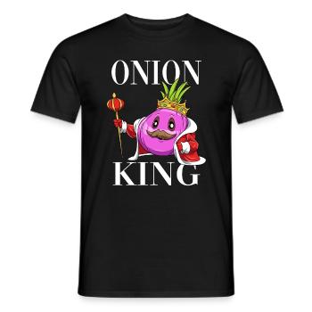 Onion King - Männer T-Shirt - Schwarz - Vorne - AI Model Male 178 light (178cm)