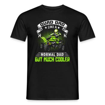 Quad Quad Riders Quad Driving Dad Daddy Papa Saying - Men's T-Shirt - black - Front - AI Model Male 178 light (178cm)