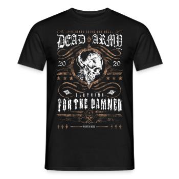 For The Damned - Men's T-Shirt - black - Front - AI Model Male 178 light (178cm)
