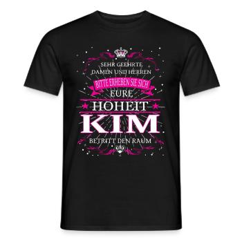 Eure Hoheit Kim betritt den Raum - Männer T-Shirt - Schwarz - Vorne - AI Model Male 178 light (178cm)