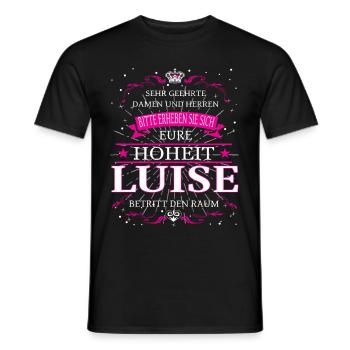 Eure Hoheit Luise betritt den Raum - Männer T-Shirt - Schwarz - Vorne - AI Model Male 178 light (178cm)