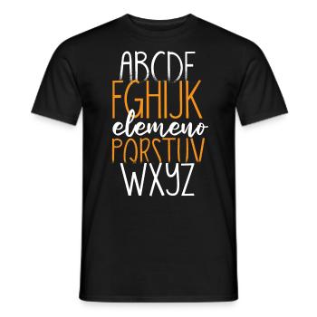 ABC Hello Kindergarten Back to School - T-shirt homme - noir - Devant - AI Model Male 178 light (178cm)