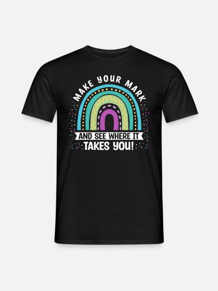 Make a sign and see - Men's T-Shirt - black
