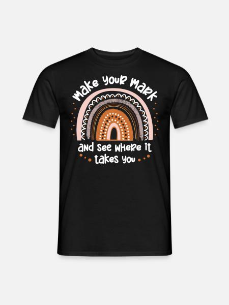 Make a sign and see - Men's T-Shirt - black