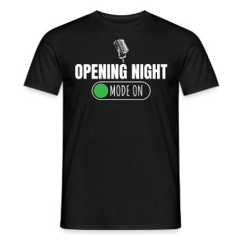 Opernsänger, Gesang, Opera - Männer T-Shirt - Schwarz - Vorne - AI Model Male 178 light (178cm)