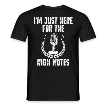 Opernsänger, Gesang, Opera - Männer T-Shirt - Schwarz - Vorne - AI Model Male 178 light (178cm)
