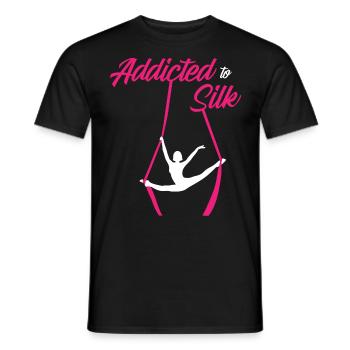 Air winner. Air silk - Men's T-Shirt - black - Front - AI Model Male 178 light (178cm)