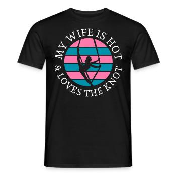 Air winner. Air silk - Men's T-Shirt - black - Front - AI Model Male 178 light (178cm)