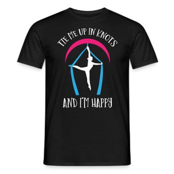 Air winner. Air silk - Men's T-Shirt - black - Front - AI Model Male 178 light (178cm)