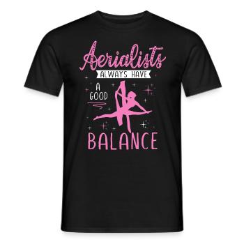 Air winner. Air silk - Men's T-Shirt - black - Front - AI Model Male 178 light (178cm)