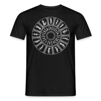 Roue de la mythologie grecque - T-shirt homme - noir - Devant - AI Model Male 178 light (178cm)
